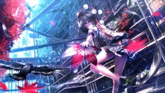 touhou shameimaru aya Anime anime girls dark hair legs Birds