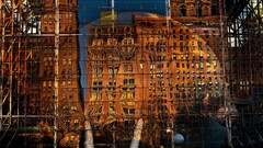 town digital art photography mirror building