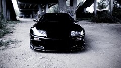 Toyota supra Toyota Car black cars under bridge vehicle