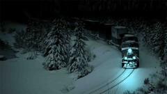 train freight train photography snow railway cyan
