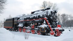 train winter vehicle