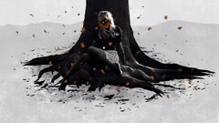 Trees dark Women artwork