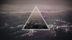 triangle geometry Photo manipulation Mountains abstract nature