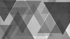 triangle monochrome geometry digital art gray gray background