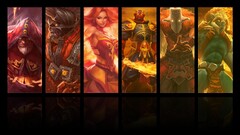 triple screen collage Dota 2