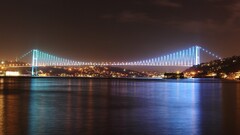 Turkey Istanbul Bridge turkish night