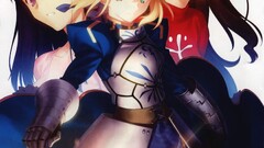 type-moon fate series saber takeuchi takashi anime girls Anime