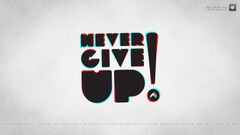 Typography anaglyph 3D motivational