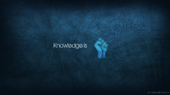 Typography fists blue background Minimalism blue