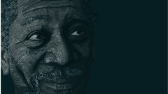 Typography morgan freeman artwork face actor Men