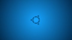 ubuntu blue background Symbols Minimalism Linux operating system
