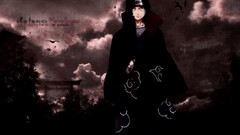 uchiha itachi akatsuki clouds