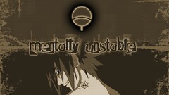 uchiha sasuke Naruto Shippuuden sepia Typography Anime