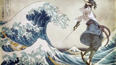 uchiha sasuke The Great Wave off Kanagawa Anime anime boys sword