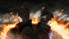 uchiha sasuke uchiha itachi Naruto Shippuuden fire Brothers