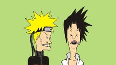 uchiha sasuke uzumaki naruto Crossover Beavis & Butthead