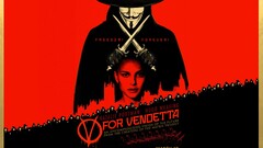 V for Vendetta Anonymous red Movies movie-poster red background