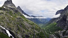 valley landscape Mountains gorge