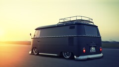 vans tuning Volkswagen Car vehicle road sunlight vw bus