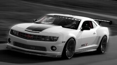 vehicle white cars selective coloring Camaro Chevrolet