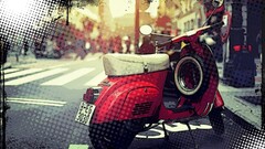 Vespa pop art Italian vehicle artwork