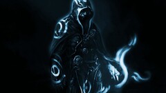 video games fantasy art video game art dark hoods blue