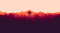 video games Firewatch Mountains landscape artwork nature forest