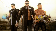 video games frontal view weapon gun mass effect