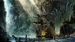 video games video game art concept art ship fantasy art