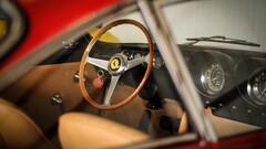 vintage Ferrari Car car interior steering wheel