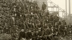 vintage workers People old photos Michigan USA mine stones Men