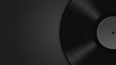 vinyl monochrome gray background