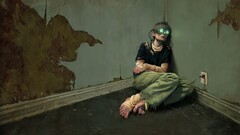 virtual reality barefoot digital art futuristic