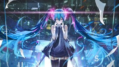 vocaloid hatsune miku Anime anime girls thigh highs