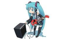 vocaloid hatsune miku anime girls guitar Anime