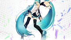 vocaloid hatsune miku blue hair anime girls Anime cyan hair