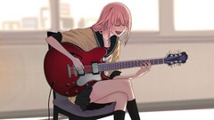 vocaloid Music megurine luka anime girls guitar Anime