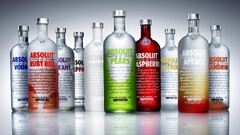 vodka absolut alcohol bottles