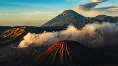 volcano landscape nature Mount Bromo
