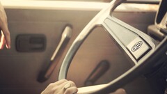 Volkswagen classic car car interior steering wheel Car hands