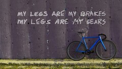 wall bicycle quote