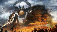 War mech robot Chinese deviantart fantasy art