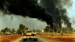 War tank smoke military vehicle