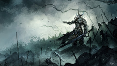warrior battle fantasy art War lich dark