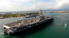 warship aircraft carrier Hawaii Pearl Harbor vehicle military