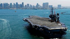 warship aircraft carrier military vehicle ship