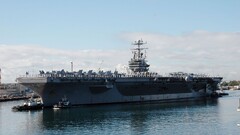 warship aircraft carrier vehicle military ship