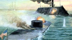 warship artwork military flag battle