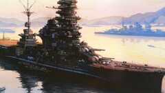 warship artwork vehicle ship military