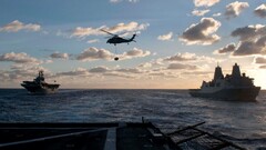 warship Helicopters military Sea sky ship military aircraft